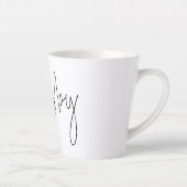 Modernes Skript Hubby Name Bridal Geschenkboxen Id Milchtasse (Rechts)