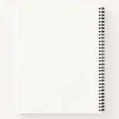 Modernes Skript Minimal Notizbuch Journal | Hundep (Rückseite)