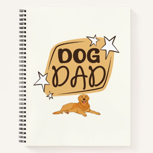 Modernes Skript Minimal Notizbuch Journal | Hundep (Vorderseite)