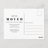 Modernes Skript Neue Zuhause für Holidays Foto Mov Postkarte (Rückseite)