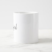 Modernes Skript Personalisierter Trauzeuge Kaffee  Jumbo-Tasse (Vorderseite)