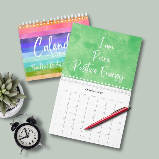 Modernes Skript Positive Affirmation 2025 Kalender