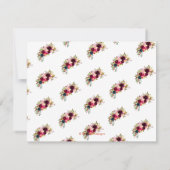 Modernes Skript Rette unser Datum, Aquarellfarben- Save The Date (Rückseite)