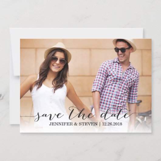 Modernes Skript speichern Sie die Einladungen des  (Vorderseite)