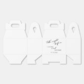Modernes Skript "The Night Before" Hochzeit Geschenkschachtel (Ungeklappt)