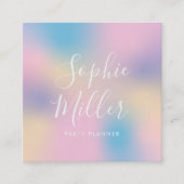 Modernes Skript Unicorn Gradient Mix 3 Quadratische Visitenkarte (Vorderseite)