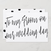 Modernes Skript Zu meinem Bräutigam an unserem Hoc Einladung (Vorne/Hinten)