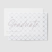 Modernes Skriptbenutzerdefiniertes Abschluss Grad- Pergament Einladungen (Versetzt (Einladung))