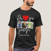Modernes Skriptbenutzerdefiniertes Foto | Wir Lieb T-Shirt (Vorderseite)