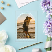 modernes Skriptbogen Hochzeit Foto danke Karte Acryleinladungen (In Situ (Hochzeit))