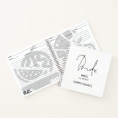 Modernes Skriptbriefenname Notizblock (Innenseite)