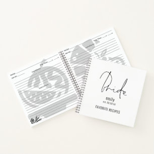 Modernes Skriptbriefenname Notizblock