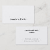 Modernes Skriptdesign Elegant Einfach trendig Schl Visitenkarte (Vorne/Hinten)