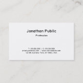 Modernes Skriptdesign Elegant Einfach trendig Schl Visitenkarte (Rückseite)