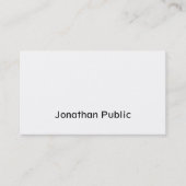 Modernes Skriptdesign Elegant Einfach trendig Schl Visitenkarte (Vorderseite)