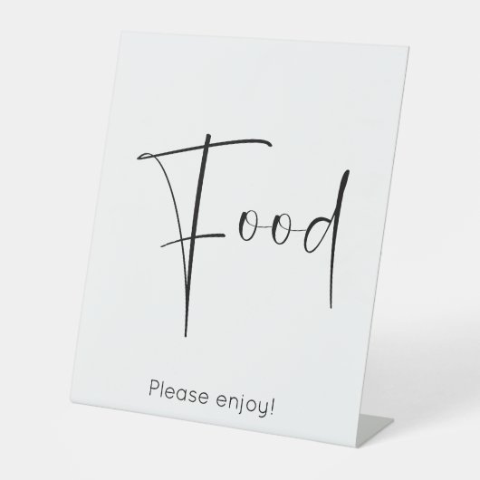 Modernes Skriptfutter Sockelschild (Vorderseite)