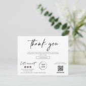 Modernes Skriptgeschäft dank Karte (Stehend Vorderseite)