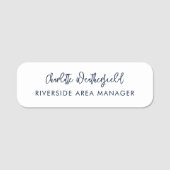 Modernes Skriptgeschäft nach Maß Namensschild (Vorderseite)