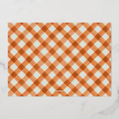 Modernes Skriptglücklich Thanksgiving-Foto Folien Feiertagskarte (Rückseite)