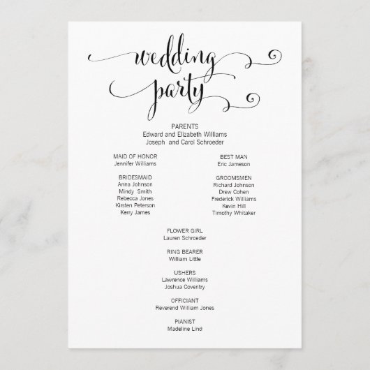 Modernes SkriptWedelprogramm Programm (Rückseite)