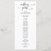 Modernes SkriptWedelprogramm Programm (Rückseite)