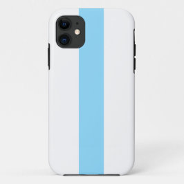 Modernes Sky Blue Center Streifen White Background Case-Mate iPhone Hülle