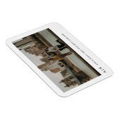 Modernes Sleek Monogram Stilvolles Foto Save the D Magnet (Rechte Seite)