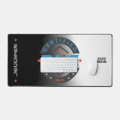 Modernes Sleek zertifiziertes DLC Gaming Black and Schreibtischunterlage (Tastatur & Maus)