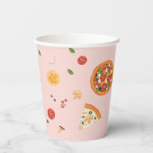 Modernes Slice Slice Baby Pizza Party Pappbecher (Rückseite)