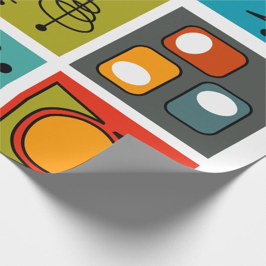 Modernes Smorgasbord aus dem Mittelalter Geschenkpapier (Ecke)