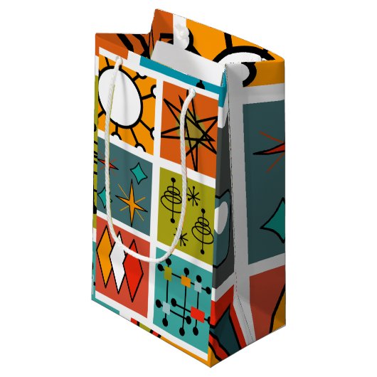 Modernes Smorgasbord aus dem Mittelalter Kleine Geschenktüte (Vorderseite Schrägansicht)