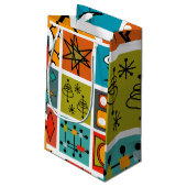 Modernes Smorgasbord aus dem Mittelalter Kleine Geschenktüte (Rückseite Schrägansicht)