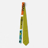 Modernes Smorgasbord aus dem Mittelalter Krawatte (Rückseite)