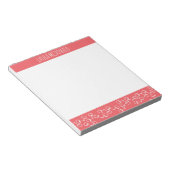 Modernes Snaffle Bit Horse Notepad - Korallen Notizblock (angewinkelt)