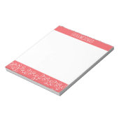 Modernes Snaffle Bit Horse Notepad - Korallen Notizblock (Rotiert)