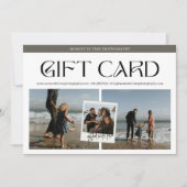 Modernes Snapshot Foto Fotografy-Geschenkzertifika (Vorderseite)