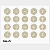 Modernes Snowflake Personalisiert Sticker (Blatt)