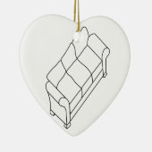 modernes Sofa Keramikornament (Rechts)