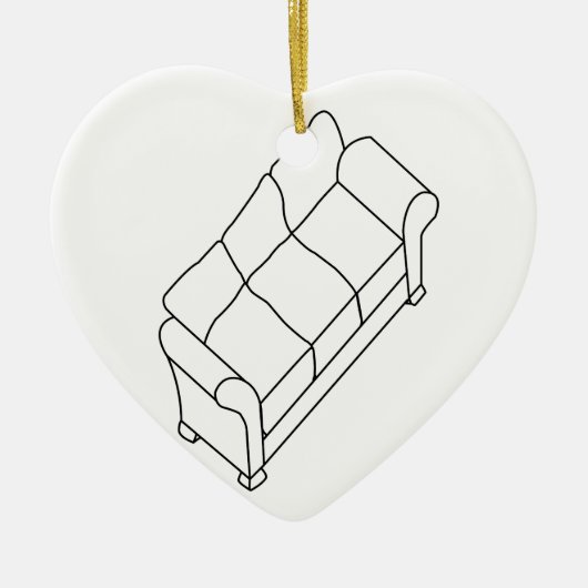 modernes Sofa Keramikornament (Vorne)