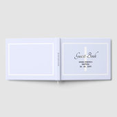 Modernes Soft Blue BAPTISM GÄSTEBUCH (Voll)
