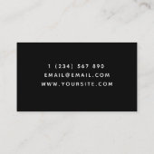 Modernes Software Developer Technology Web Design Visitenkarte (Rückseite)