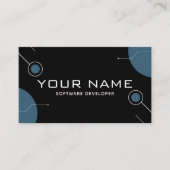 Modernes Software Developer Technology Web Design Visitenkarte (Vorderseite)