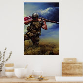 Modernes Soldat AI Digital Art Poster #04 (Küche)