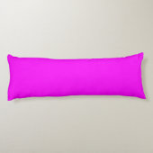 Modernes Solid Pink Magenta Kissen (Rückseite)