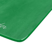 Modernes, solides, hellgrünes Template, weißes Scr Schneidebrett (Ecke)