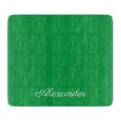 Modernes, solides, hellgrünes Template, weißes Scr Schneidebrett (Vorderseite)