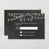 Modernes Sommersaitenlicht Hochzeitssommer RSVP (Vorne/Hinten)