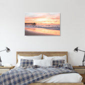 Modernes Sonnenaufgang-Hintergrundbild Leinwanddruck (Insitu (Schlafzimmer))