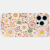 Modernes Sonnenmuster für Western-Kuh-Schädelwüste Case-Mate iPhone Hülle (Rückseite (Horizontal))