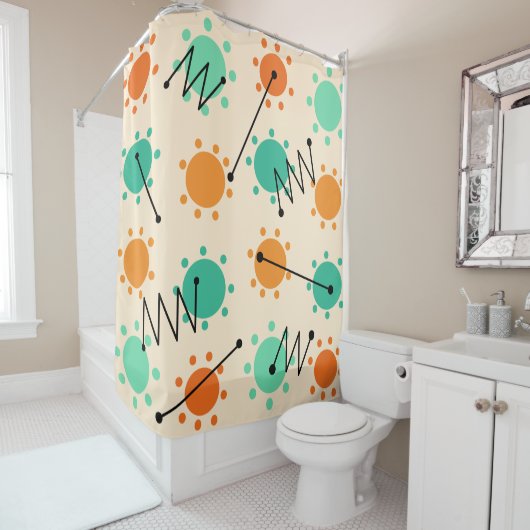 Modernes Sonnenschein im Mittelalter Duschvorhang (Beispiel)